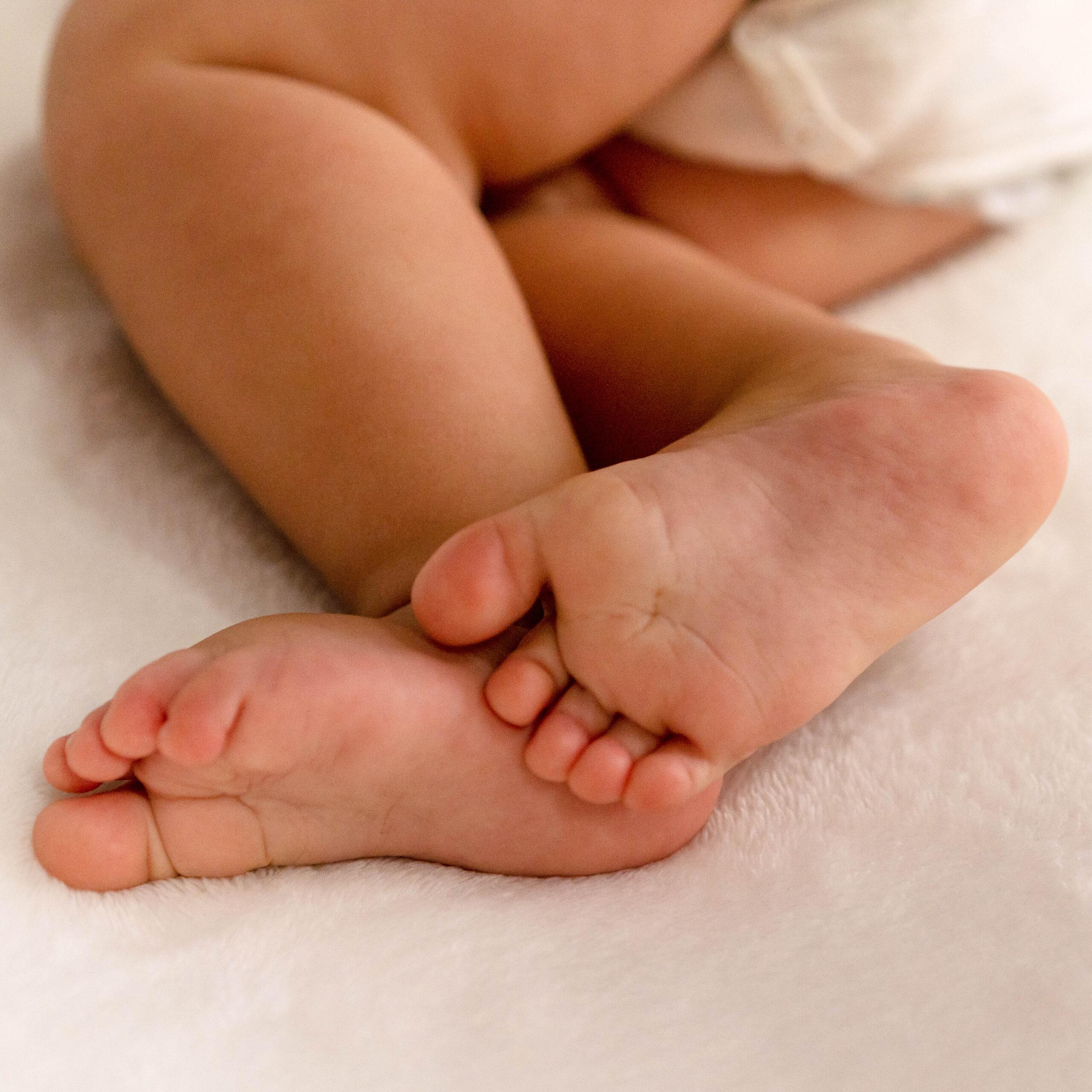 Voetreflex voor baby's